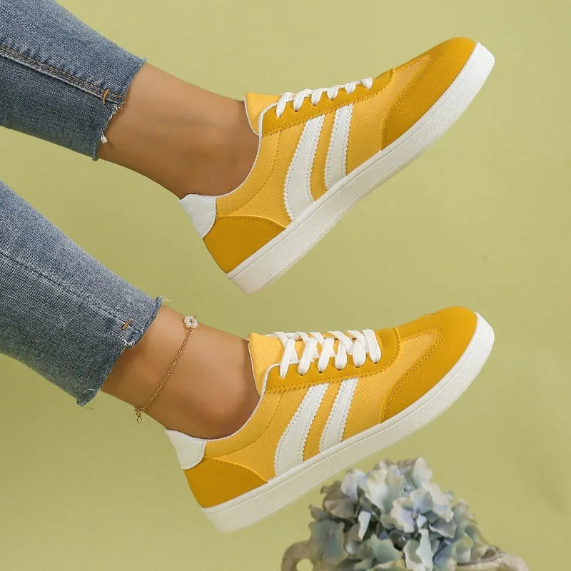 Löparsneakers för dam – lätta träningsskor med snörning, sommar