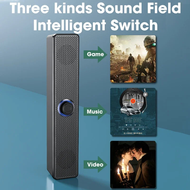 Wired Wireless Bluetooth Speaker Sound Box Bar Soundbar Computer PC TV Laptop Desktop Music Portable Caixa De Som Audio System