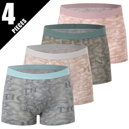Herr Boxershorts 4/10-pack – Europeisk/US Storlek Trendiga Tryck Plus Size, XS–XXXL