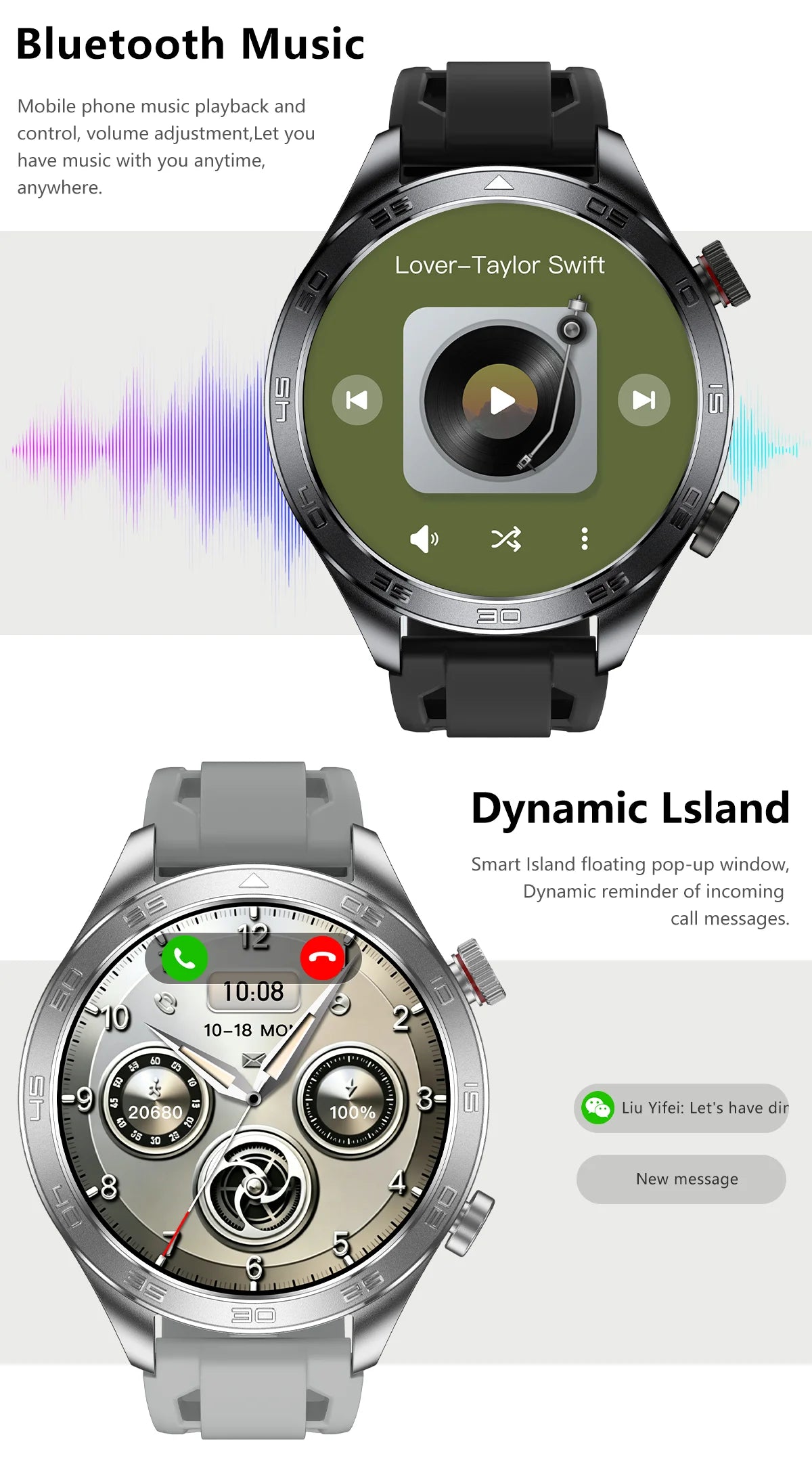 2026New Men's Outdoor Sports Smartwatch GPSTrack 1000mAh Battery Heart Rate Monitor 100+Sport Mode IP67 Waterproof Smart Watches