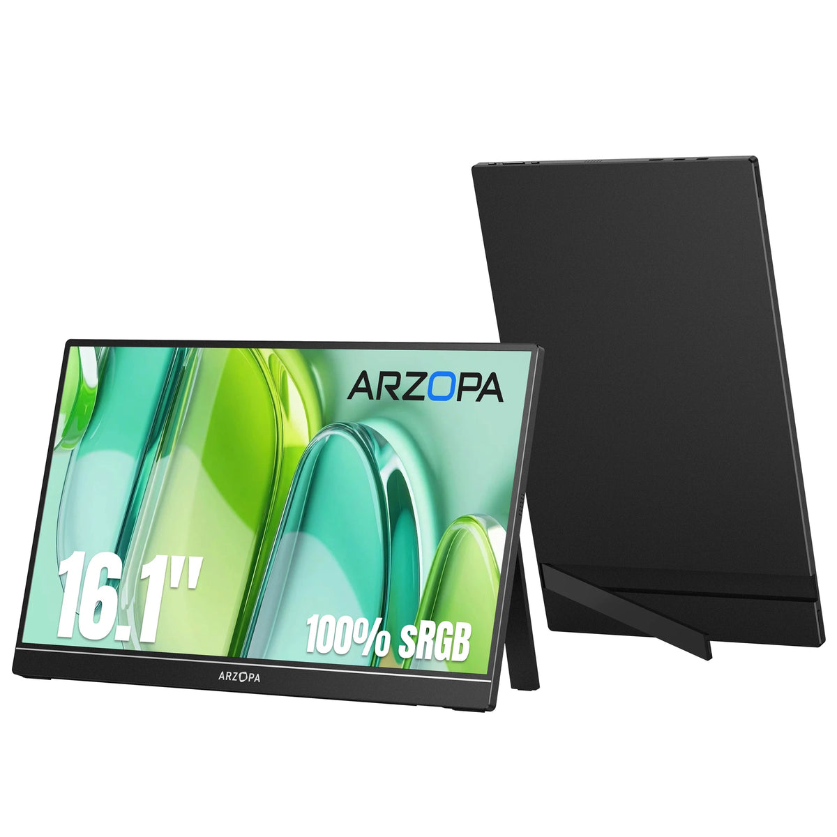 ARZOPA 16.1 inch 100% SRGB 1080P HDR Portable Monitor Mini Second Monitor External Display IPS Screen Z1C