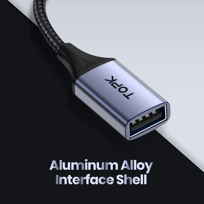 TOPK USB-C till USB-A OTG-adapter – dataöverföring och laddning