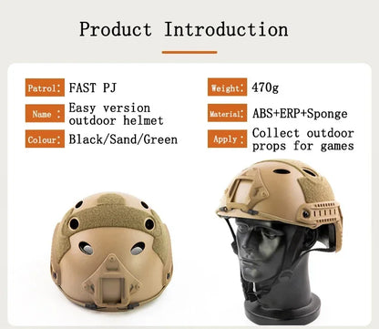 FAST Helmet Airsoft MH Hjälm ABS Outdoor PJ Skyddsutrustning