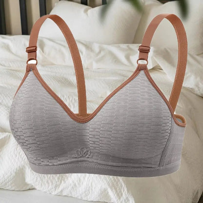 Close-fitting Wireless Deep V Bra Shockproof Anti-sagging Brassiere for Women Thin Lingerie Push Up Underwear Girls Ladies