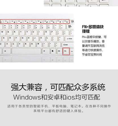 Spanish/Hebrew/Russian/Korean New 2.4G Wireless Keyboard and Mouse set For Laptop iPad PC Desktop For Android IOS Windows