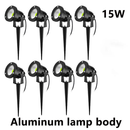 LED Spjutlampa Trädgård & Gång – IP65, 5W/10W/15W, Varmvit/Kallvit/RGB, AC85–265V & DC12–24V