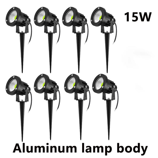 LED Spjutlampa Trädgård & Gång – IP65, 5W/10W/15W, Varmvit/Kallvit/RGB, AC85–265V & DC12–24V