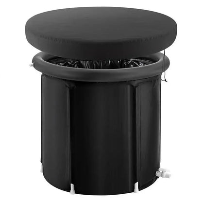 Isbadbadkar Uppblåsbart – 330 Liter, 85×75 cm, Med Lock, Kallvattenterapi