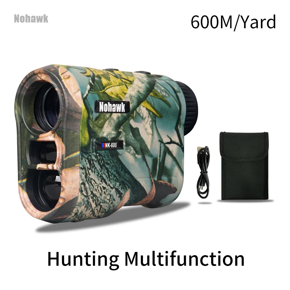 Nohawk 600M/1000Y Laseravståndsmätare för Golf och Jakt