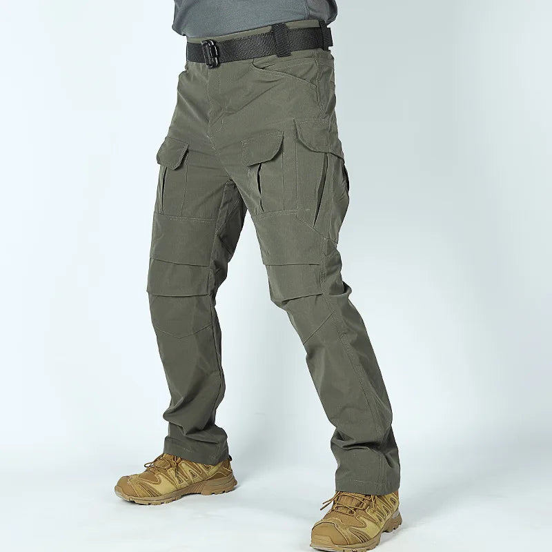 Summer Tactical Multi-pocket Work Tactical Pants Men Outdoor Waterproof Sports Hiking Climbing Pants Combat Cargo Trousers