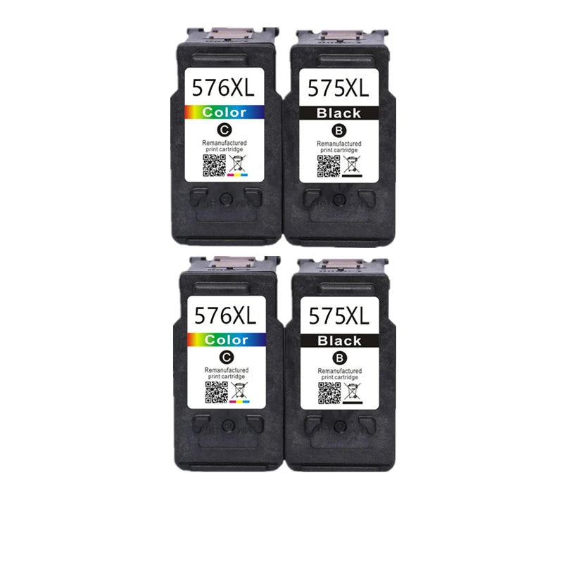 Bläckpatron för Canon 575 XL 576 XL PG575 CL576 PG-575 CL-576 PIXMA TS3550i TS3551i TR4750i TR4751i Skrivare