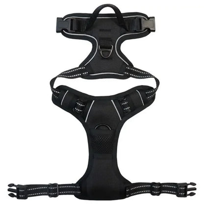 Reflexsele & Andningsbar Hundsele – Justerbar Väst för Små, Medelstora & Stora Hundar, S–XL