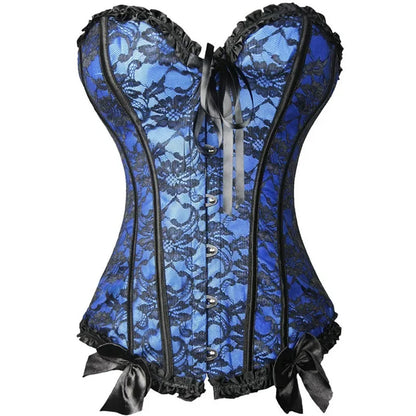Sexig gotisk korsett shapewear dam steampunk snörning midjeträning