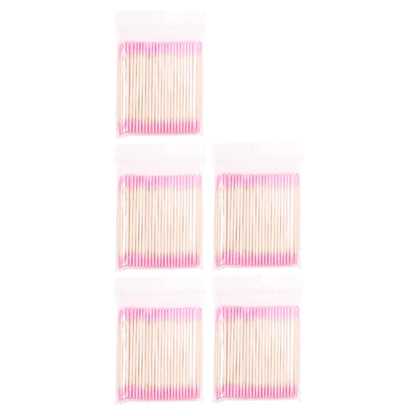 1/2/5/10PCS Nails Disposable Wood Cotton Swab Double Head Clean Sticks Manicure Cuticle Pusher Nail Polish Remover Art Tool