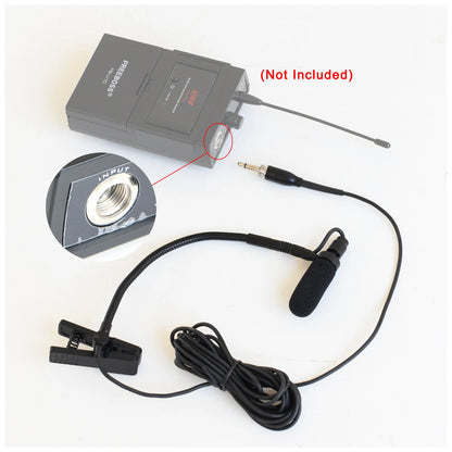 FREEBOSS Saxophone Microphone 3.5mm 3 Pin 4 PIN Trumpet Horn Trombone Clarinet Instruments Mic for Bodypack Transmitter IM-20-K