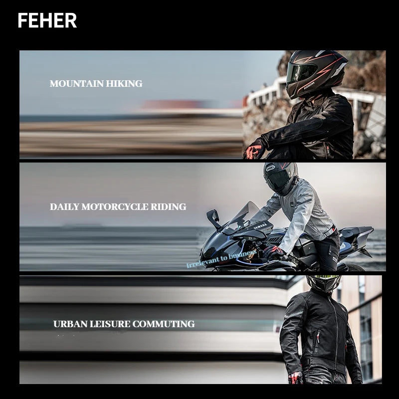 FEHER Sommar MC-jacka i Mesh SJ-2311