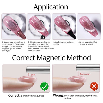 UR SUGAR 15ml Cat Magnetic Gel Nail Polish 30 Colors Semi Permanent Magnetic Gel UV/LED Soak Off Painting Vanrish Design