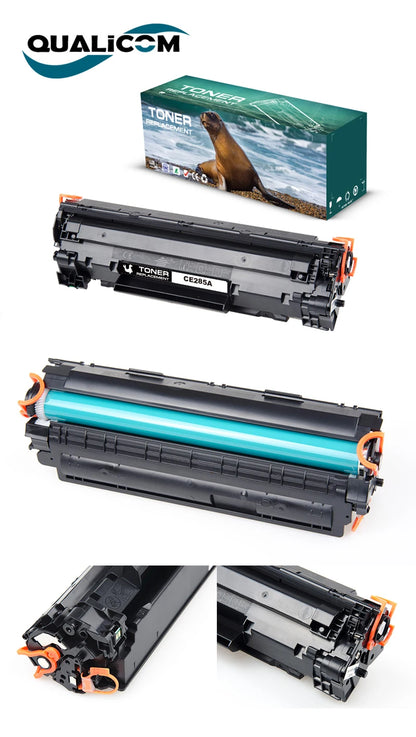 Qualicom CE285A 85A Kompatibel Tonerkassett för HP LaserJet