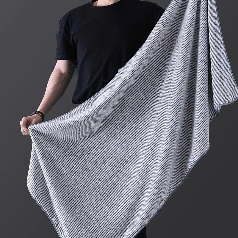 Thickening High Quality Bamboo Charcoal Coral Velvet Fiber Bath Towel Super Absorbent And Quick Drying Bath Towel Bathroom Use