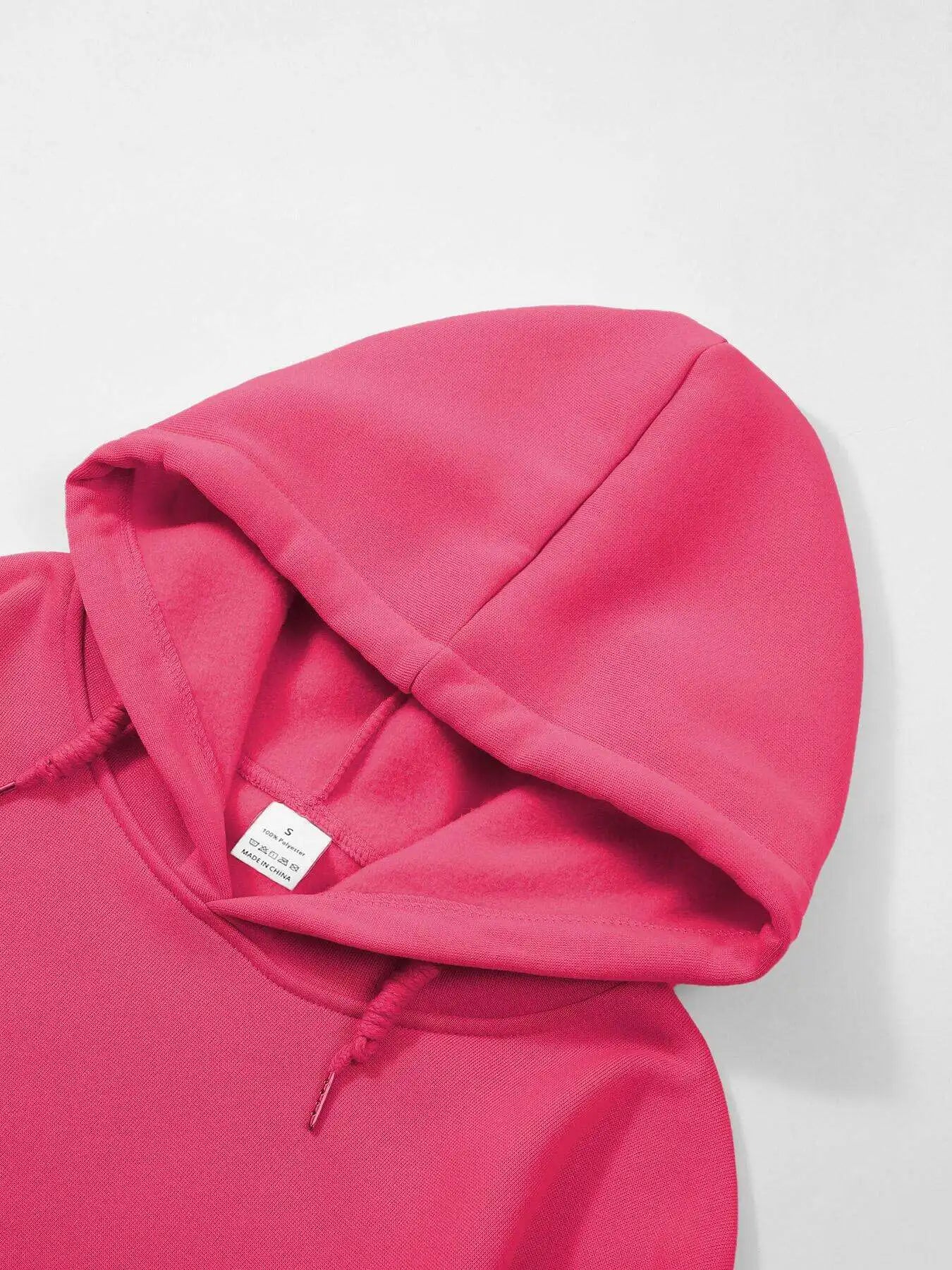 PARIS Graphic Letter Hoodies Women's Hooded Sweatshirt Pullover Top Aesthetic Y2K Street Sport Clothing Woman Hoodie PINK BLACK