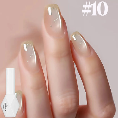 1-12pcs SHAKA Autumn Tanhua Cat Eye Pink Transparent Color Gel Nail Polish 2026 New Simple And Generous Halloween Nail Gel