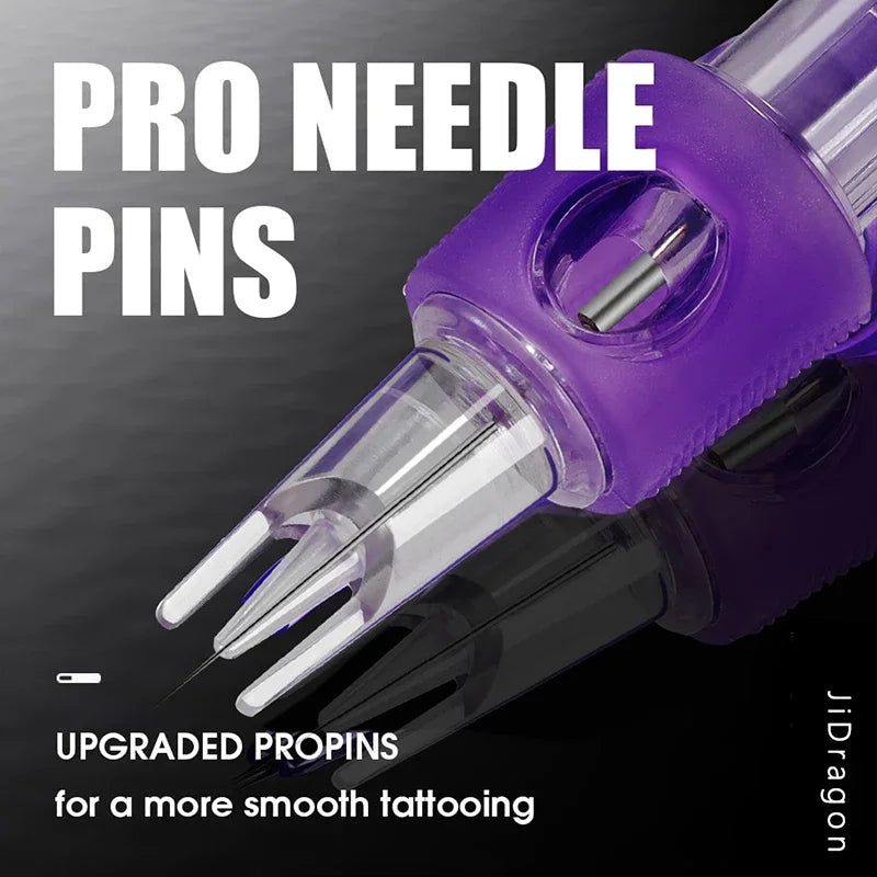 20pcs Professional Universal Tattoo Cartridge Needle Set Round Liner 0.18mm1RL Permanent Makeup Eyebrow Tattoo Machine Supplies