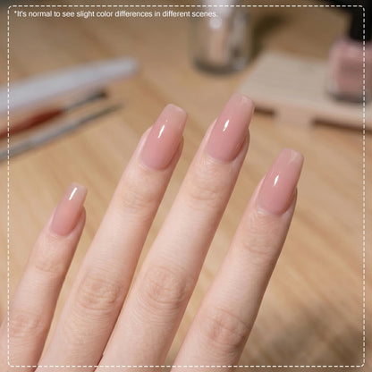 Hassleless #05 Nude Pink Gel Nail Polish 15ml, UV/LED Cured, Soak-Off, Glossy Finish, Natural Sheer Color for Daily Manicure