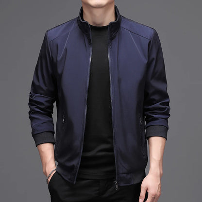 Tunn Bomberjacka Herr – Business & Casual Vår/Sommar, Grå/Blå/Svart, M–5XL