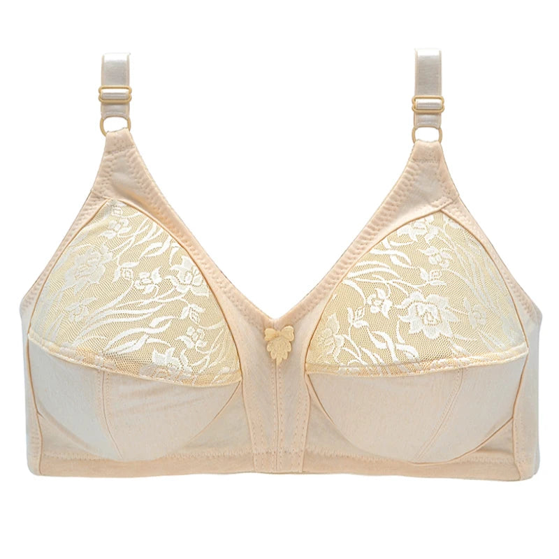 Plus Size Lace Bras For Women Sexy Brassiere Thin Wireless Lingerire Comfortable Underwear