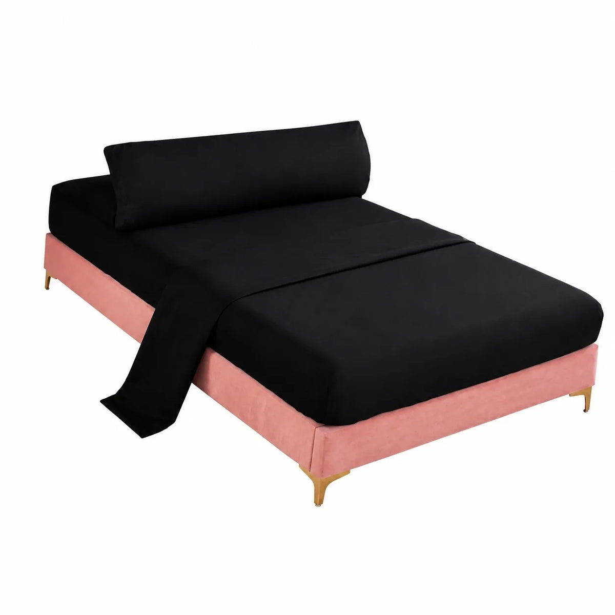 Lakanset 90 × 200 cm i polyester – resårlakan, överlakan och örngott