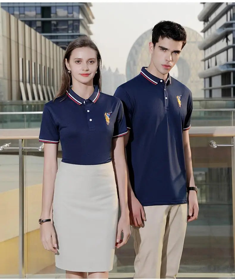 Polo Arbetsskjorta med Eget Tryck & Brodyr – Unisex, Kortärm | S–4XL