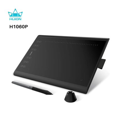 HUION Inspiroy H1060P Ritplatta – 8192 Trycknivåer Batterifri Penna 12 Snabbtangenter 10x6,25" Windows macOS Android Linux