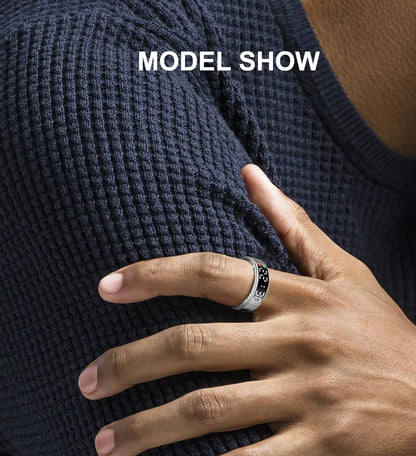 Smart Ring For Men Women Heart Rate Blood Oxygen Monitor Multi 5ATM & IP68 Waterproof Sports Ring Sleep Fitness For Android IOS