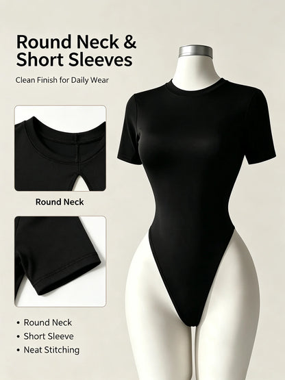 Women's High-Quality Backless Bodysuit Basic Solid Color Comfortable Fit Underwear
