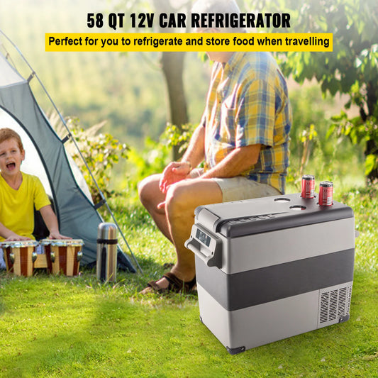 SIHAO Bärbar Kompressorkylbox 35L-55L för Bil och Camping