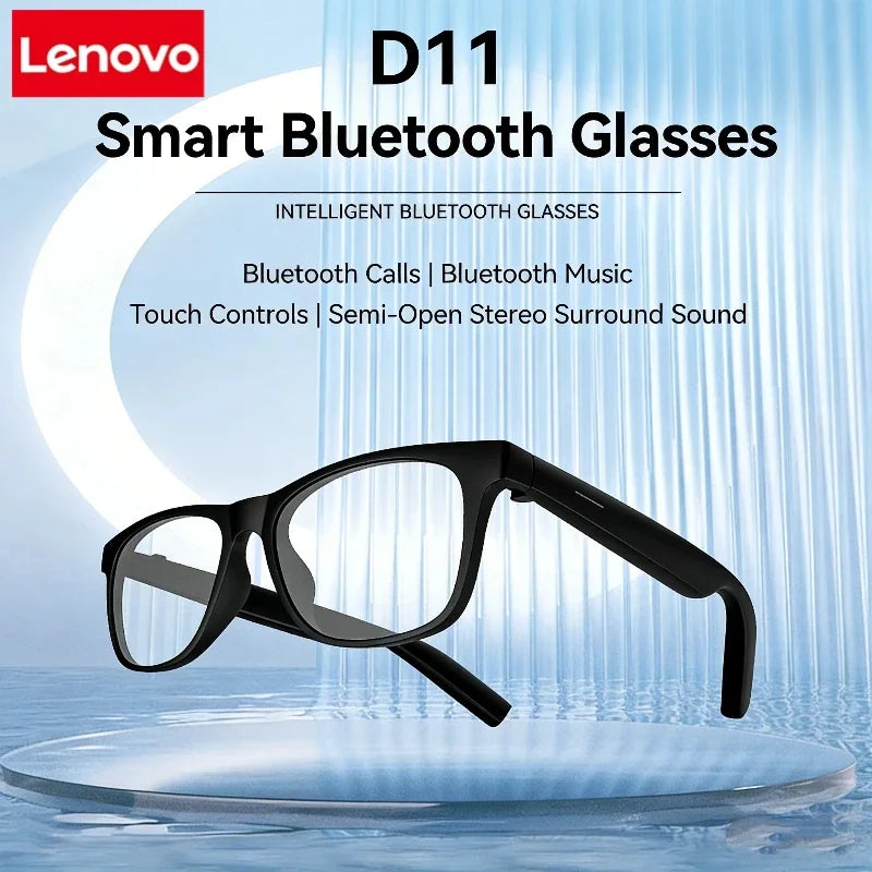 Lenovo AI Smart Glasses Bluetooth Call Music Touch Control Surround Sound Noise Canceling Photography For Study Outdoor Travel