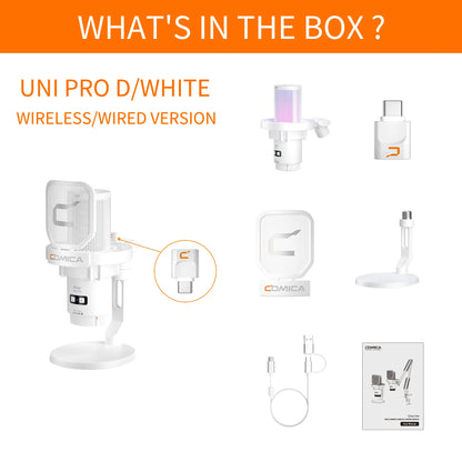 Ejoy Uni Pro wireless gaming microphone for streaming,recording, podcast, youtube. Compatible with Mac OS, PS4/ 5