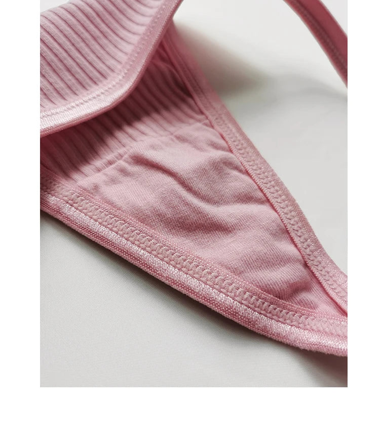 Cotton  Sexy Women's Panties Simple Thongs Lingerie Briefs Female Underwear Sports G-Strings Hot T-Back Breathable Underpants
