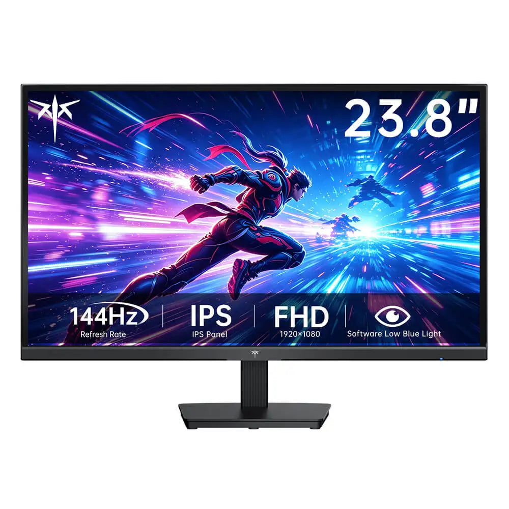 KTC H24B9S-2 144Hz Gaming Monitor, 23.8' FHD IPS Display, 178° Wide Viewing Angle, 113% SRGB, 16.7M Colors, Low Blue Light, 280 cd/m², HDMI & VGA, VESA 75x75mm Mount, Smooth Gaming & Daily Productivity