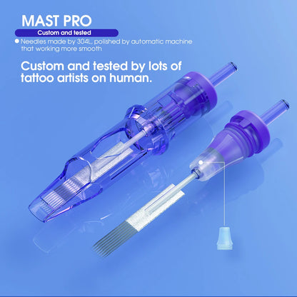 20pcs Mast Pro Tattoo Cartridge Needles RM /M Round Magnum Disposable Permanent Makeup SMP Cartridge Tattoo Needles  Accessories