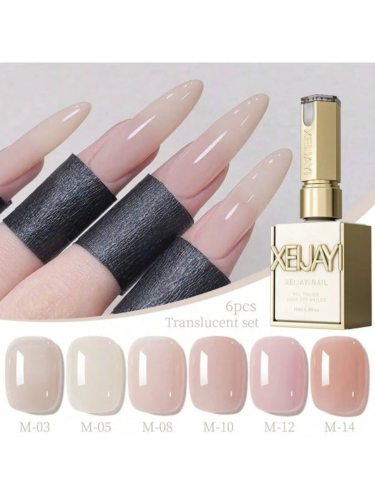 XEIJAYI Gelack Is-Transparent Nude Rosa 15 ml