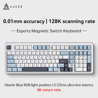 AJAZZ AK980 mekaniskt USB-tangentbord med 98 tangenter, RGB och hot-swap