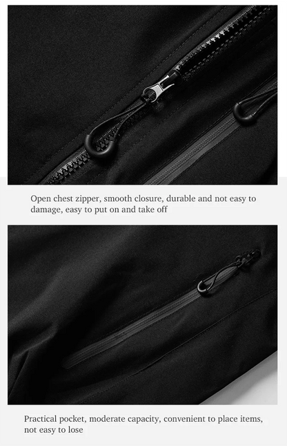 Unisex Softshell Hoodie – Vattentät Vindjämpa för Friluftsliv, Vandring & Klättring, 4 Färger