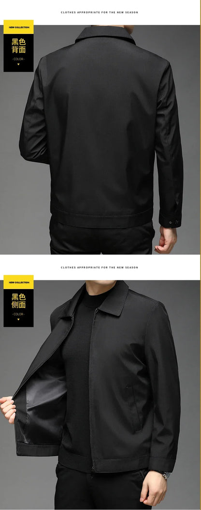 Stånkragejacka Herr – Elegant Business Casual Vår & Höst