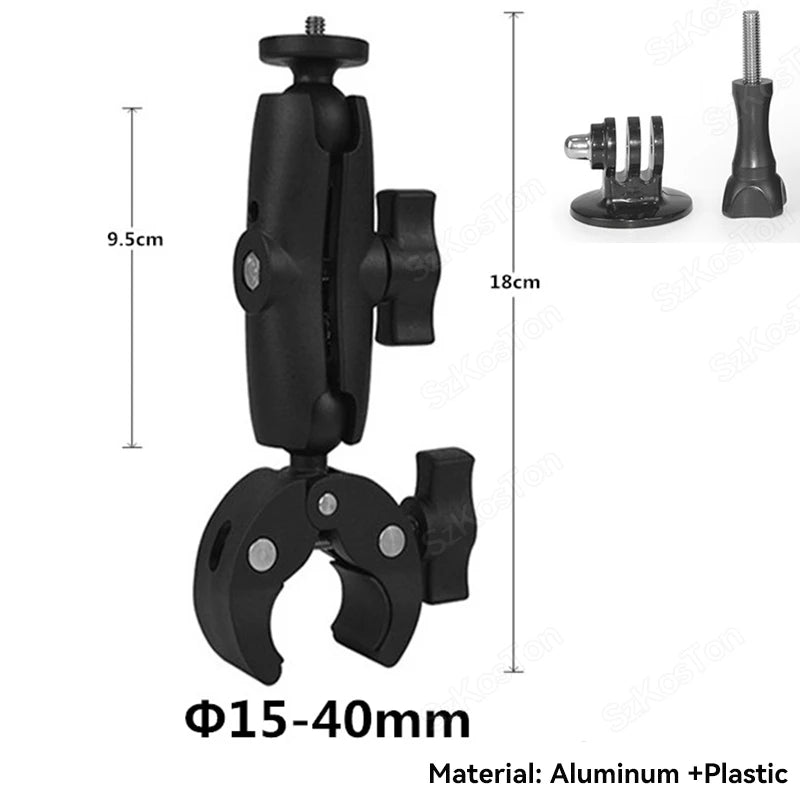 For Insta 360 X5 X4 X3 GO 3S Motorcycle Bicycle Clip Bracket for GoPro 13 12 11 DJI Action 6 Bike Selfie Stick Camera Accessory