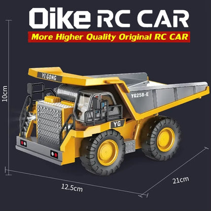 Oike 4WD Radiostyrd Grävmaskin Dumpare Bulldozer RC-bil