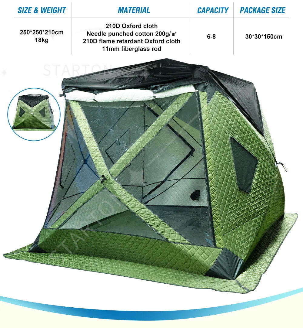 Custom Outdoor Portable Sauna Tent for Woodfire Dry Sauna Spa Tent with Waterproof Fly and Floor