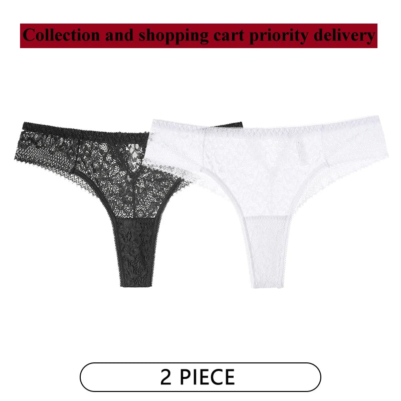 CINOON 2-pack Spetsstring – Låg midja