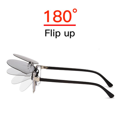 Clip-On Solglasögon Polariserade – UV400 Flip-Up Nattseende Fotokromatiska Herr Fiske Körning
