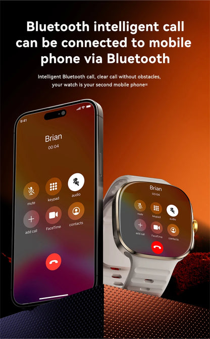 2026New 5G SIM Smart Watch 2.4" AMOLED 8+128GB GPS+NFC WIFI 1000W HD Camera IP68Waterproof Health Monitor Android Smartwatch Men